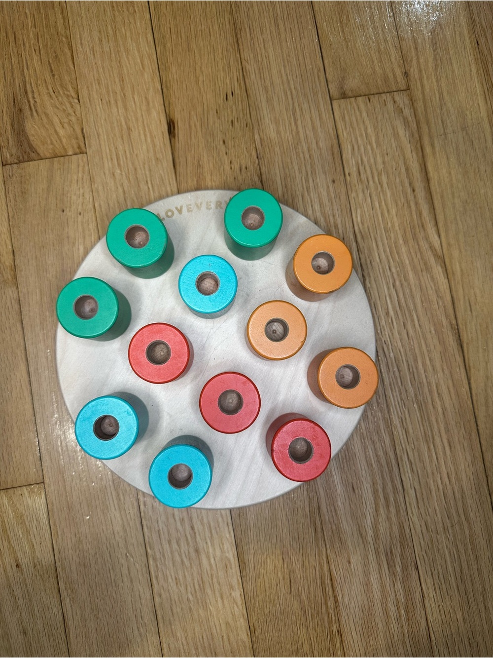 Lovevery Wooden Stacking Peg Board
